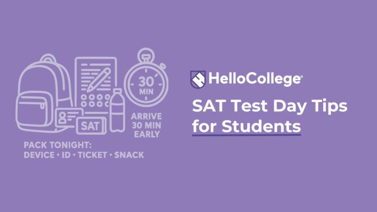 SAT test tips infographic
