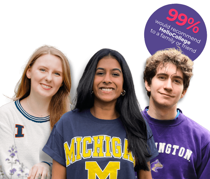 99% of students would recommend HelloCollege