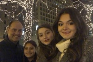 Kevin and his three daughters