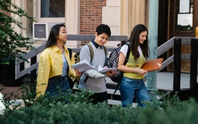 Students on campus