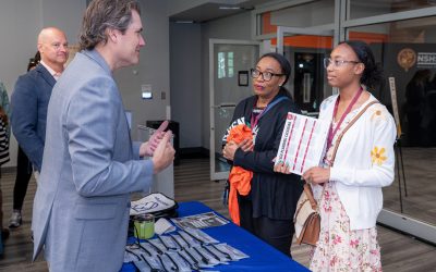 Kevin Krebs and Mike Sear at NSHSS College Fair